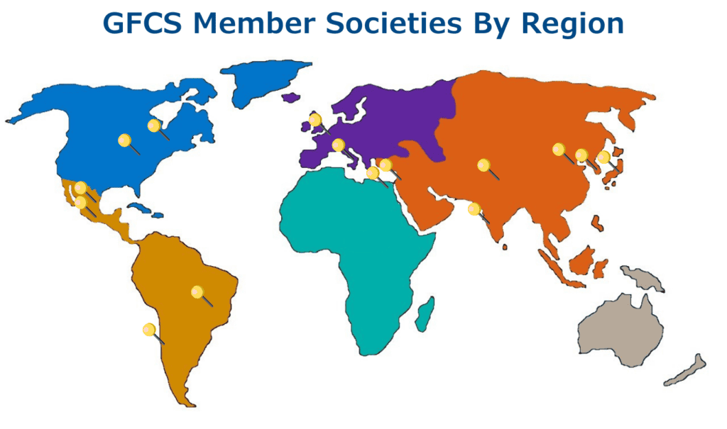 GFCS Member Societies By Region